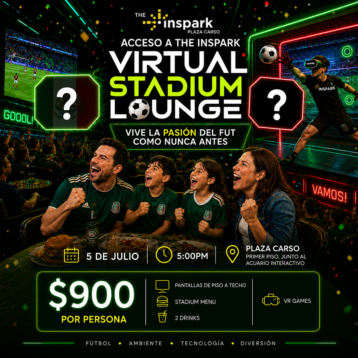 Virtual Stadium 5 de Julio 2026