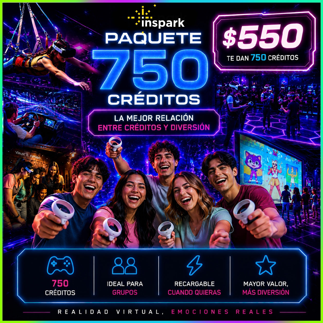 Paquete 550 ➡️ 750 Credits