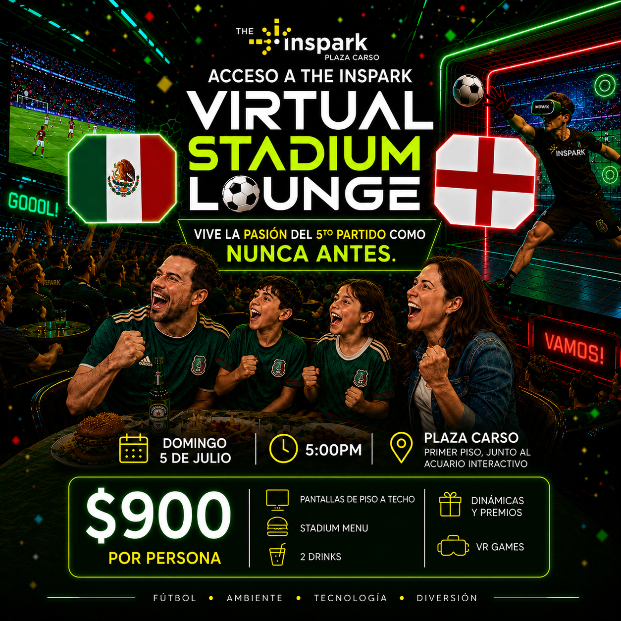 Virtual Stadium 5 de Julio 2026