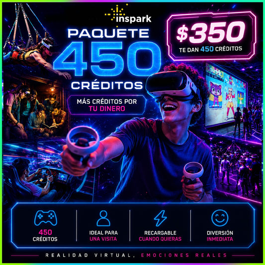 Paquete 350 ➡️ 450 Credits
