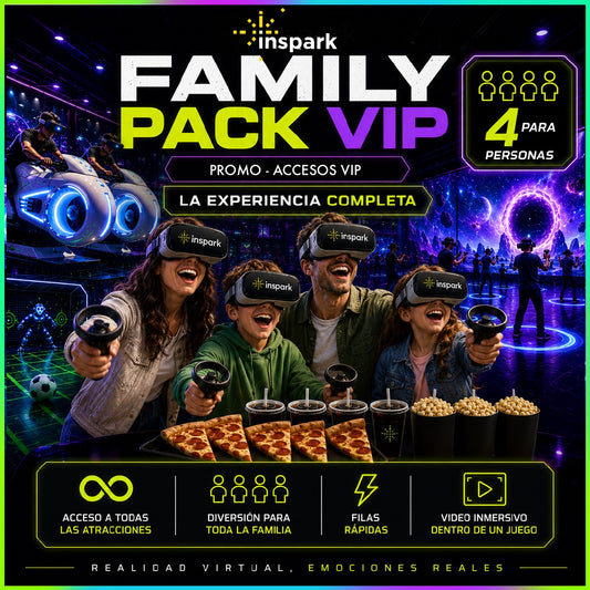 Family Pack VIP (4) PROMO ¡Tiempo Libre!
